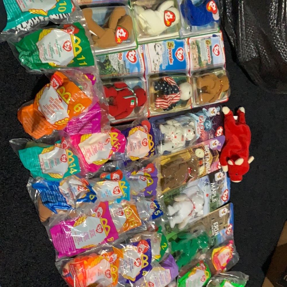 Vintage beanie babies lot 38 unopened